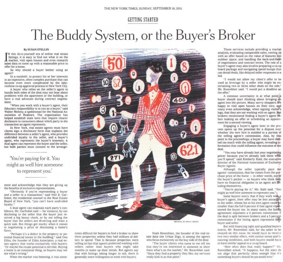 NEW YORK TIMES BUYER'S BROKER